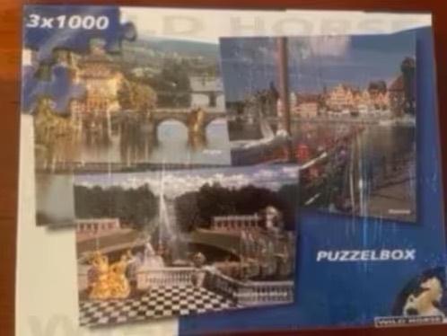 Legpuzzelbox 3 x 1000, nieuw Praag, Danzig en St Petersburg, Ophalen of Verzenden, 500 t/m 1500 stukjes, Nieuw, Legpuzzel
