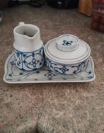 Blauw Saksisch roomstelletje, Ophalen of Verzenden