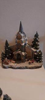 Kerst miniatuur kerk, Ophalen of Verzenden, Zo goed als nieuw, Knutselwerk