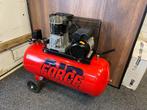 Force air compressor 100 liter zgan 10 bar 2 cilinder, Ophalen, Zo goed als nieuw, 200 tot 400 liter/min, 6 tot 10 bar
