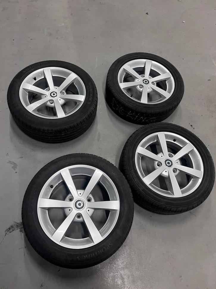 Originele smart fortwo velgen met zomerbanden, Auto-onderdelen, Banden en Velgen, Banden en Velgen, Winterbanden, 18 inch, 225 mm