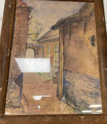 Aquarel gesigneerd beschikbaar voor biedingen