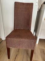 Eetkamerstoelen Lloyd Loom 4 stuks, Huis en Inrichting, Stoelen, Ophalen, Gebruikt, Bruin, Klassiek