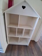 Leuke witte boekenkast in de vorm van een huis, Ophalen, Gebruikt, Kast, 105 cm of meer