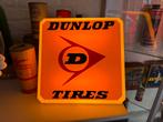 Vintage Dunlop Tires Reclame Lichtbak, Verzamelen, Merken en Reclamevoorwerpen, Gebruikt, ., Lichtbak of (neon) lamp, Ophalen of Verzenden