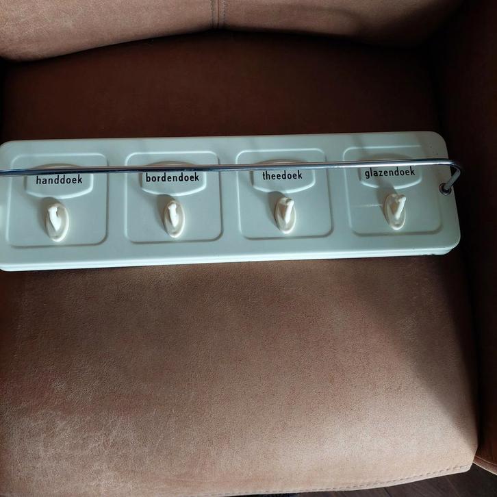 Vintage Theedoek, Glazendoek, Bordendoek, handdoekrekje met, Huis en Inrichting, Keuken | Keukenbenodigdheden, Gebruikt, Ophalen of Verzenden