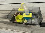 Mooie kleine hamsterkooi met toebehoren!, Kooi, Minder dan 75 cm, Zo goed als nieuw, Ophalen