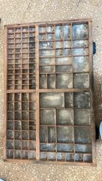 Oude originele letterbak, Antiek en Kunst, Ophalen of Verzenden