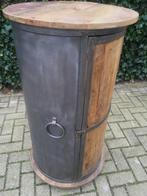 Bartafel op wieltjes, mangohout, metaal, opbergen, kast, Ophalen, Nieuw