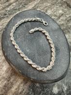 Prachtige 925 zilveren rope armband ACTIE, Ophalen of Verzenden, Nieuw, Zilver, Zilver