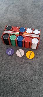 Pokerset met kaartschudder, Hobby en Vrije tijd, Gezelschapsspellen | Kaartspellen, Ophalen, Zo goed als nieuw
