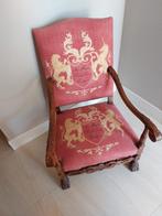 2 Antieke Mahonie Fauteuils - Boerderijvondst, Huis en Inrichting, Stoelen, Ophalen, Gebruikt, Bruin, Twee