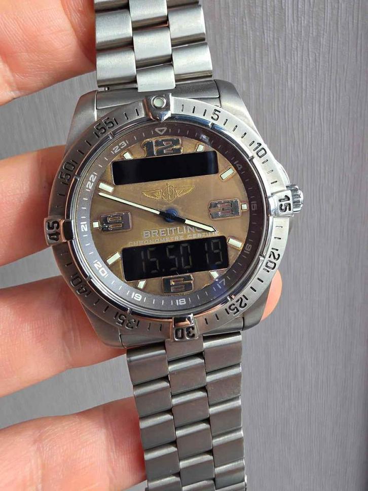 Breitling Aerospace Avantage, Sieraden, Tassen en Uiterlijk, Horloges | Heren, Zo goed als nieuw, Breitling, Staal, Ophalen