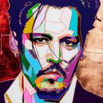 Tonny Baars - Johnny Depp epoxy schilderij uniek, Antiek en Kunst, Ophalen of Verzenden