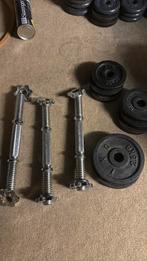 Gewichten en halters voor fitness krachttraining, Ophalen of Verzenden, Zo goed als nieuw, Halterset