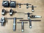 Beitelhouders, klauwplaatsleutels, kotterkop, draaibank ond., Doe-het-zelf en Verbouw, Ophalen of Verzenden, Gebruikt, Metaaldraaibank