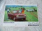Peugeot 204 sedan en break, Boeken, Auto's | Folders en Tijdschriften, Peugeot, Verzenden
