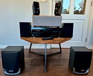 Nette JVC RX-554R Dolby 7.0 hifi combi-Amp/Remote/F+R+C spkr beschikbaar voor biedingen