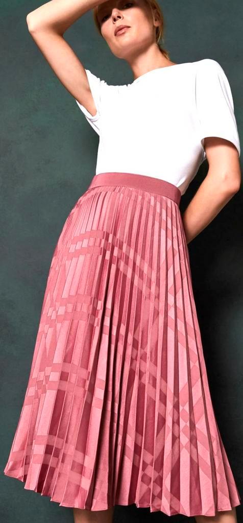 TED BAKER SATIJNEN MIDI ROK, 40 (NEW €280) NIEUW💖💖💖, Kleding | Dames, Rokken, Nieuw, Maat 38/40 (M), Overige kleuren, Onder de knie