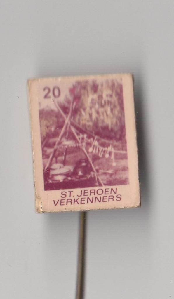 Scouting St. Jeroen Verkenners speldje, Verzamelen, Speldjes, Pins en Buttons, Gebruikt, Speldje of Pin, Overige onderwerpen, Ophalen of Verzenden