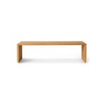 HKLiving Slatted bench teak L, Ophalen, Minder dan 50 cm, Lattenbank, Teakhout