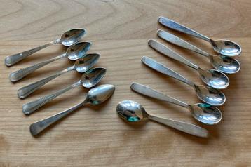 11 Verzilverde Advocaat Lepeltjes - Vintage beschikbaar voor biedingen