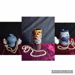 Vaasjes West Germany, Blauw, Aardewerk of Porselein, Ophalen of Verzenden, Zo goed als nieuw