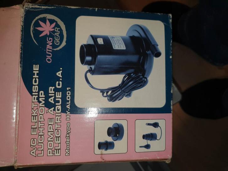 220V Luchtpomp - Ideaal voor Luchtbedden!, Caravans en Kamperen, Luchtpompen, Ophalen of Verzenden