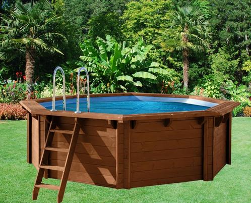 Zomerafdekking Houten bad Ø 3,55m/400Micr./6-hoek, Tuin en Terras, Zwembad-toebehoren, Nieuw, Overige typen, Ophalen of Verzenden