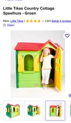 Little Tikes Country Cottage Speelhuis - Groen, Kinderen en Baby's, Speelgoed | Buiten | Speelhuisjes, Ophalen, Gebruikt, Kunststof