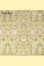 4940 barok groen wit beige vintage ornament zacht retro 70s, Huis en Inrichting, Stoffering | Behang, Verzenden, 75 m² of meer