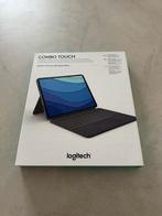 Logitech Combo Touch Toetsenbord voor iPad Pro 12.9 (gen5/6), IPad Pro 12.9, Ophalen of Verzenden, Zo goed als nieuw, Bescherming voor- en achterkant