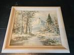 Winterlandschap Schilderij L. Harding te koop. Bieden, Ophalen of Verzenden