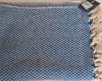 Blauw/ crème zomer plaid/deken nieuw, Verzenden, Nieuw