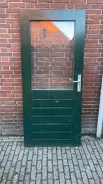 Hardhouten buitendeur 91x202,5, Ophalen, Gebruikt, 80 tot 100 cm, Buitendeur