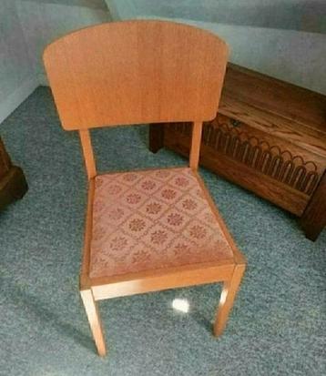  STOEL,ROZE zitting,stof,hout,1962,mid-Century,Roze,opa,oma beschikbaar voor biedingen
