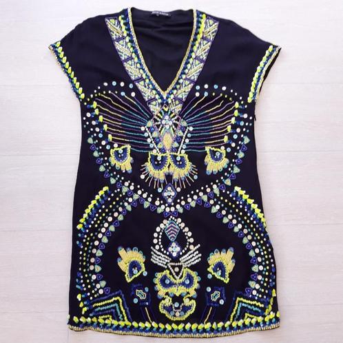 Antik Batik jurk, tuniek met pailletten en kralen maat S, Kleding | Dames, Blouses en Tunieken, Zo goed als nieuw, Maat 38/40 (M)