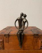 Antiek bronzen beeld verliefd koppel, Antiek en Kunst, Ophalen of Verzenden, Brons