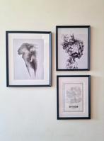 3x verschillende B&W posters met zwarte lijsten, Huis en Inrichting, Woonaccessoires | Lijsten, Ophalen of Verzenden, Nieuw, Minder dan 50 cm