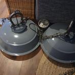Industriele Hanglampen 2x, Huis en Inrichting, Ophalen, Zo goed als nieuw, Metaal, Minder dan 50 cm