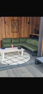 Caldela loungehoek in zwart aluminium, Tuin en Terras, Ophalen, 5 zitplaatsen, Aluminium, Zo goed als nieuw