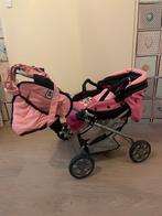 Poppenwagen roze/ zwart, Ophalen, Zo goed als nieuw, Babypop