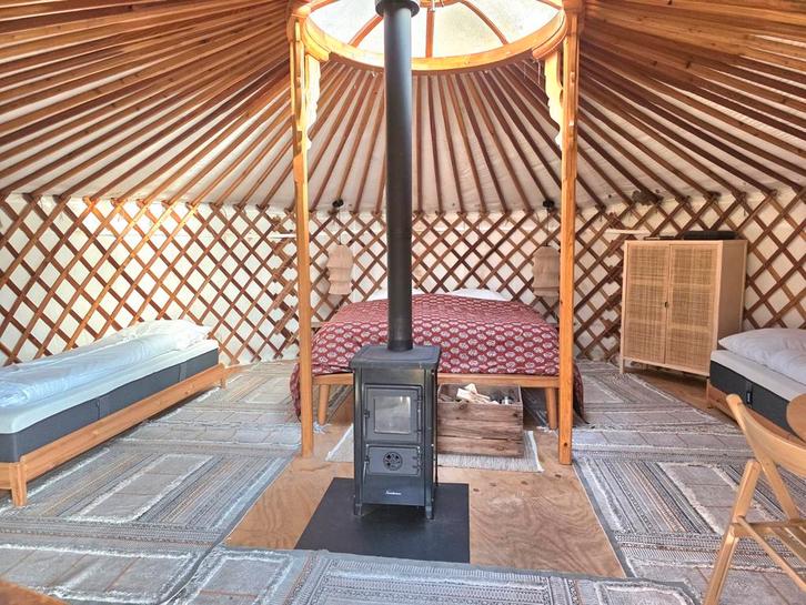 Mongoolse Yurt, 3 jaar oud, 6 meter doorsnee, Caravans en Kamperen, Tenten, Gebruikt, Ophalen