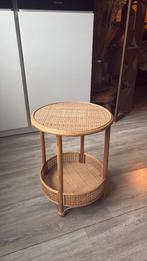 Rotan bijzettafel, 45 tot 60 cm, Overige materialen, Minder dan 55 cm, Rond