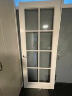 Stompe Binnendeur met glas en roede, Ophalen, 80 tot 100 cm, 215 cm of meer, Binnendeur