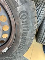 Continental Banden 195/65R15 met Velgen & Wieldoppen, Ophalen, Gebruikt, 15 inch, Banden en Velgen