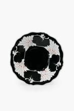 Vintage Weimar Kahla porseleinen bord met bladeren decor, Antiek en Kunst, Ophalen