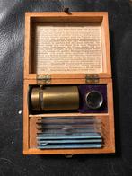 Kleine handzame veldmicroscoop, Antiek en Kunst, Ophalen of Verzenden