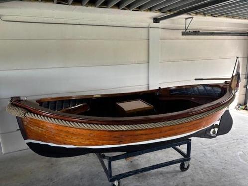 Houten spitsgatsloep met inboard diesel, Watersport en Boten, Sloepen, Zo goed als nieuw, Tot 10 pk, 3 tot 6 meter, Diesel, Hout