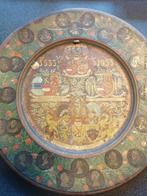 PRACHTIG OUD METALEN BROCANTE BORD UIT 1933 MECKLENBURG, Antiek en Kunst, Ophalen of Verzenden